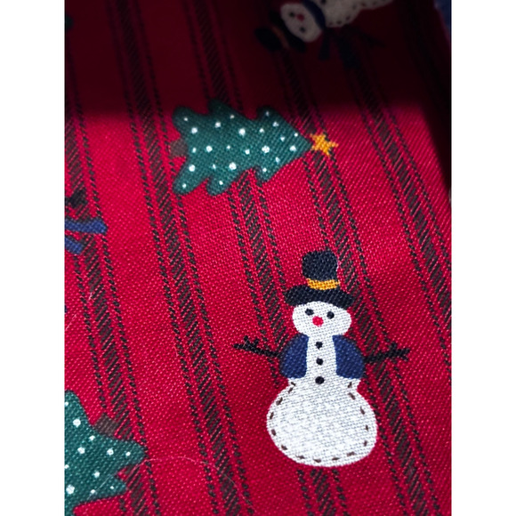 Handmade Vintage Christmas One Size Vest Stitched Santa Snowman 3D Quilted - Picture 9 of 10